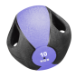 Preview: Esfera-Medizinball 10,0 kg, lila, mit zwei Griffen