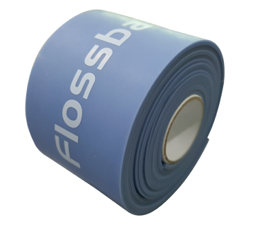 Flossband Level 2 (mittel), 2 m lang x 5 cm breit, blaubeere