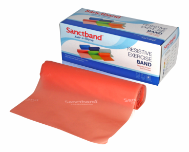 Sanctband Übungsband, 5,5m-Rolle, Breite 15 cm, extra leicht, Farbe pfirsich