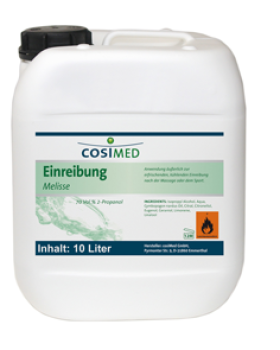 Melisse-Einreibung (mit 70 Vol.% 2-Propanol), 10 l