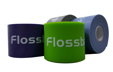 EASYFLOSSING-Set, 4 Flossbänder, je 1 x  Level 1-4, 2 m lang x 5 cm breit