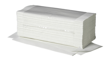 Papierhandtücher Ideal, saugstark, hochweiss, 25 x 23 cm, 1-lagig, V-Falz, Ktn. à 5.000 Blatt