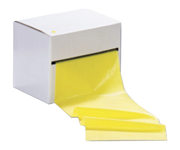 PT-LIMITE Übungsband, gelb (leicht), latexfrei, Vorratsrolle, Länge 25 m, Breite 15 cm