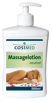 Massagelotion, neutral, 500 ml, mit Dosierspender