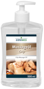 Massageöl GRIP, 500 ml Flasche mit Dosierspender