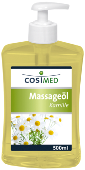 Massageöl Kamille, 500 ml-Flasche, mit Dosierspender