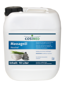 Massageöl, neutral, 10 l