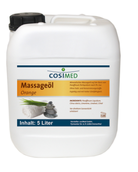 Massageöl, Orange, 5 l