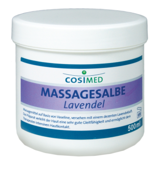 Massagesalbe mit Lavendelduft, 500 ml