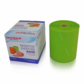 Sanctband Gymnastikband, 45 m-Vorratsrolle, limette