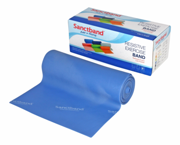 Sanctband Übungsband, 5,5m-Rolle, Breite 15 cm, stark, Farbe blau