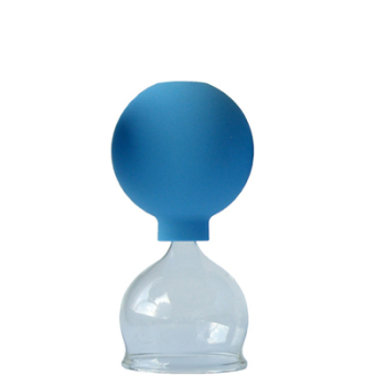 Schröpfglas, D 5,0 cm, dickwandig, mit Ball
