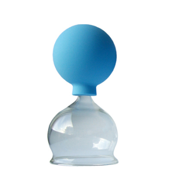 Schröpfglas, D 6,0 cm, dickwandig, mit Ball