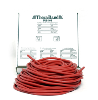 Original THERA-BAND Tubing, Vorratspackung, ca. 30,5 m, rot (mittel)