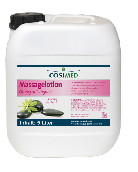 Massagelotion Grapefruit-Ingwer, 5 l-Kanister