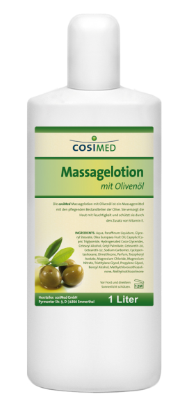 Massagelotion mit Olivenöl, 1 l-Flasche