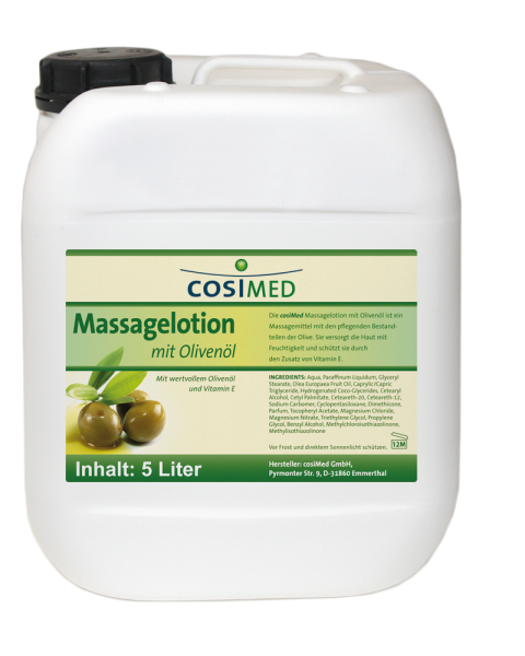 Massagelotion mit Olivenöl, 5 l-Kanister