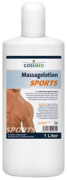 Massagelotion SPORTS, 1 l-Flasche