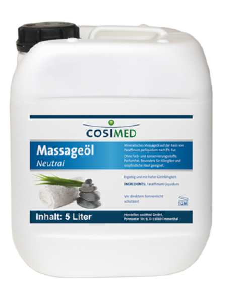 Massageöl, neutral, 5 l