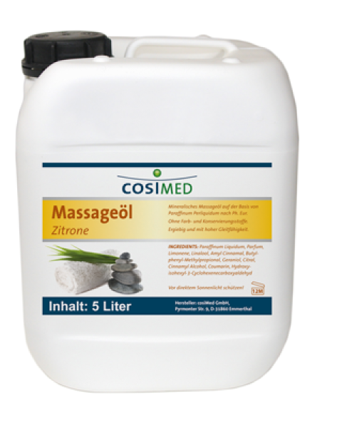 Massageöl Zitrone, 5 l