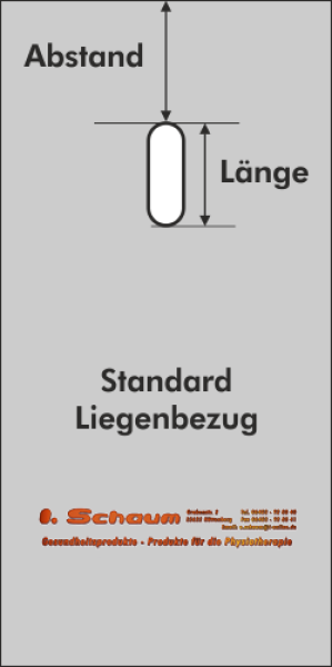 Nasenschlitz-Aussparung für Frottee-Stretch-Bezug, oval -Mehrpreis-