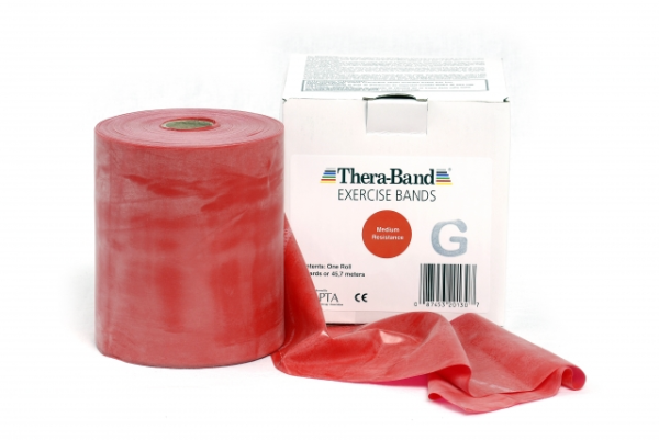 Original Thera-Band, Vorratsrolle à 45,5 m, rot (mittel)