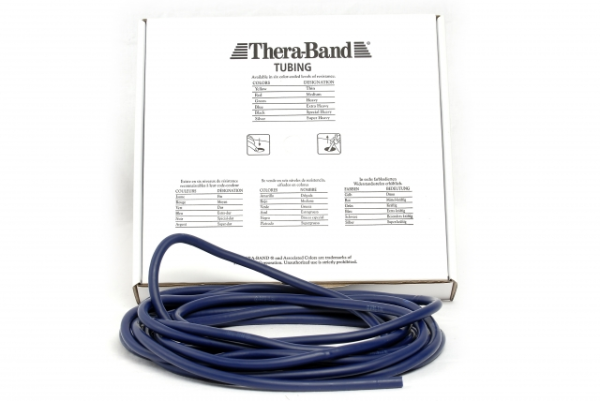 Original THERA-BAND Tubing, Rolle, ca. 7,5 m, blau (extra stark)