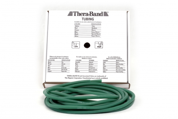 Original THERA-BAND Tubing, Rolle, ca. 7,5 m, grün (stark)
