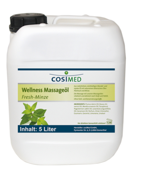 Wellness-Massageöl Fresh-Minze, 5 l